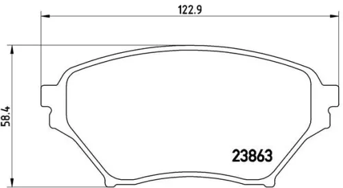 ABS Brake Pad Set, disc brake (P 49 029)