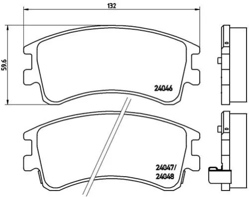 ABS Brake Pad Set, disc brake (P 49 032)