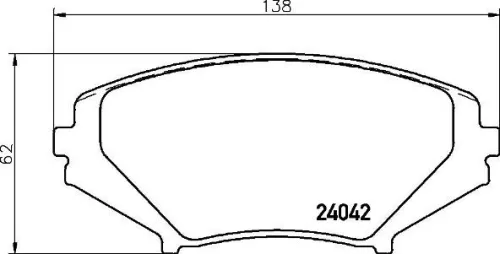 ABS Brake Pad Set, disc brake (P 49 034)