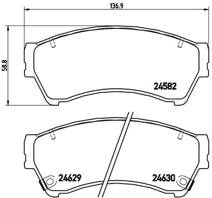 ABS Brake Pad Set, disc brake (P 49 039)