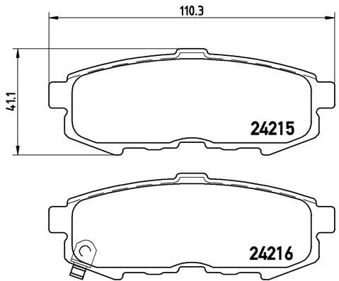 ABS Brake Pad Set, disc brake (P 49 042)