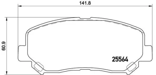 ABS Brake Pad Set, disc brake (P 49 045)