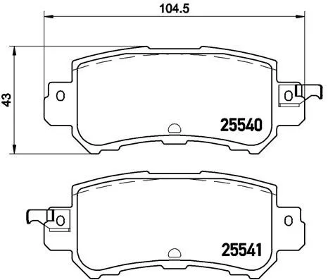 ABS Brake Pad Set, disc brake (P 49 047)