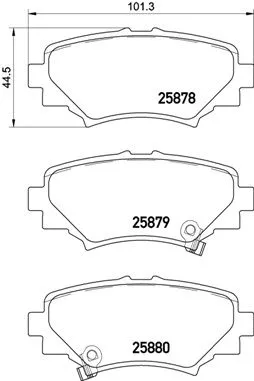 ABS Brake Pad Set, disc brake (P 49 049)