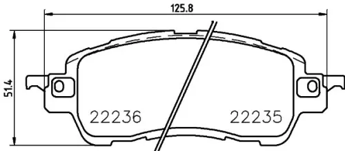 ABS Brake Pad Set, disc brake (P 49 055)