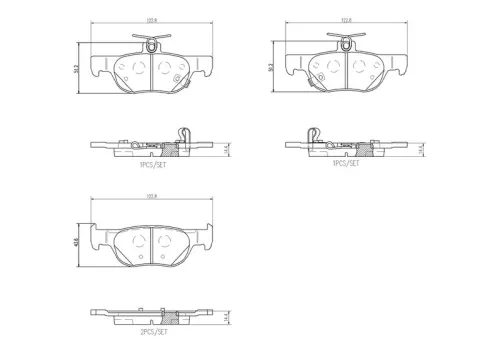 ABS Brake Pad Set, disc brake (P 49 064)