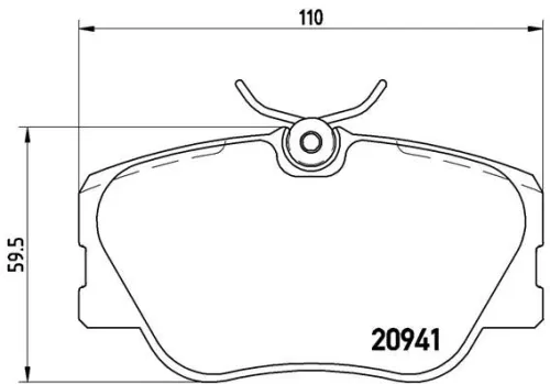 ABS Brake Pad Set, disc brake (P 50 008)