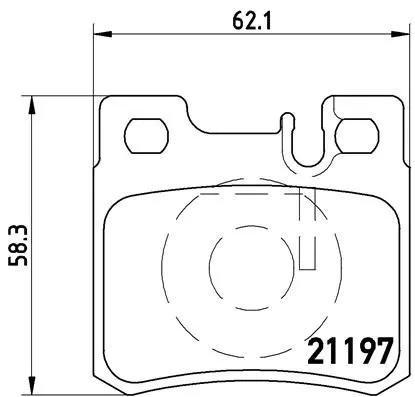 ABS Brake Pad Set, disc brake (P 50 009)