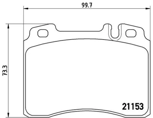 ABS Brake Pad Set, disc brake (P 50 022)