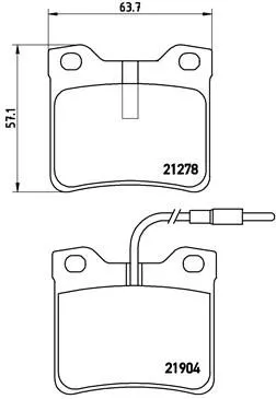 ABS Brake Pad Set, disc brake (P 50 030)