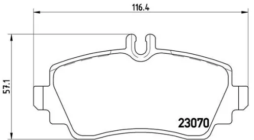 ABS Brake Pad Set, disc brake (P 50 036)