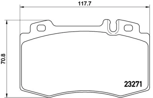 ABS Brake Pad Set, disc brake (P 50 041)