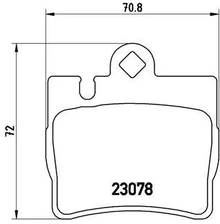 ABS Brake Pad Set, disc brake (P 50 042)
