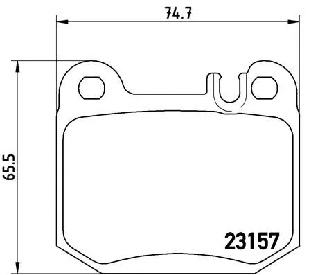 ABS Brake Pad Set, disc brake (P 50 043)