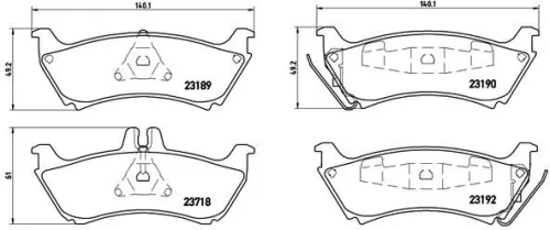 ABS Brake Pad Set, disc brake (P 50 044)
