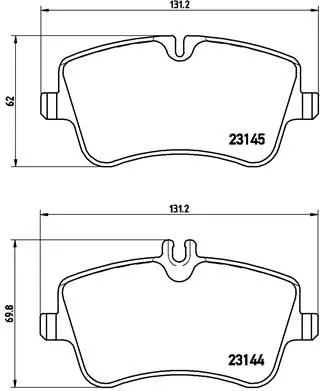 ABS Brake Pad Set, disc brake (P 50 046)