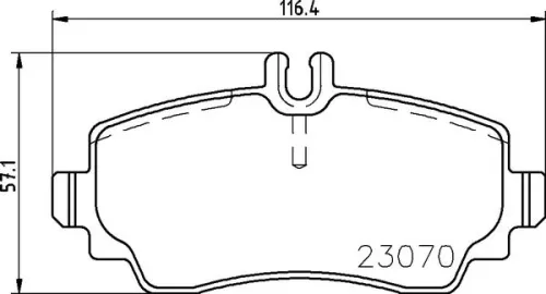 ABS Brake Pad Set, disc brake (P 50 047)