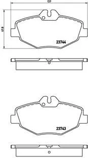 ABS Brake Pad Set, disc brake (P 50 049)