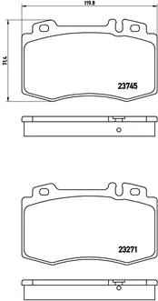 ABS Brake Pad Set, disc brake (P 50 053)