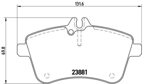 ABS Brake Pad Set, disc brake (P 50 057)