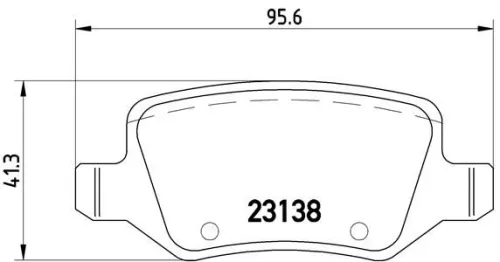 ABS Brake Pad Set, disc brake (P 50 058)