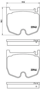 ABS Brake Pad Set, disc brake (P 50 062)