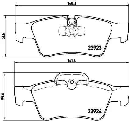 ABS Brake Pad Set, disc brake (P 50 064)