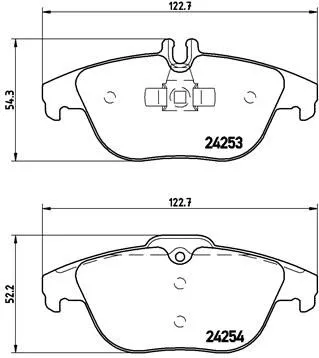ABS Brake Pad Set, disc brake (P 50 068)