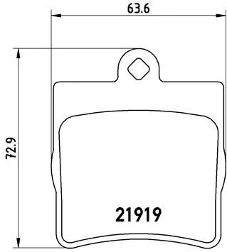 ABS Brake Pad Set, disc brake (P 50 072)