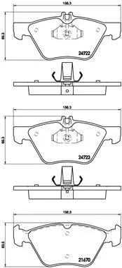 ABS Brake Pad Set, disc brake (P 50 075)
