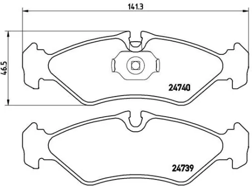 ABS Brake Pad Set, disc brake (P 50 081)