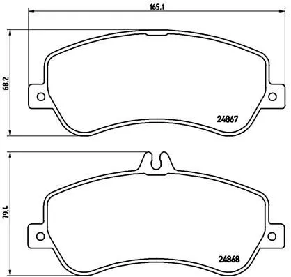 ABS Brake Pad Set, disc brake (P 50 086)