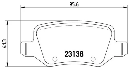 ABS Brake Pad Set, disc brake (P 50 090)