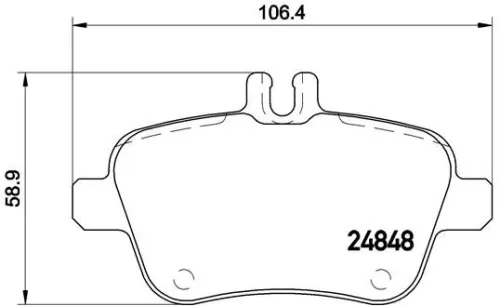 ABS Brake Pad Set, disc brake (P 50 091)