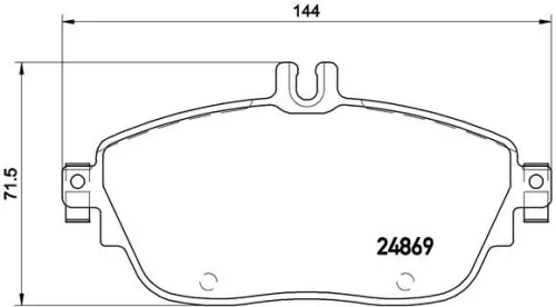 ABS Brake Pad Set, disc brake (P 50 093)
