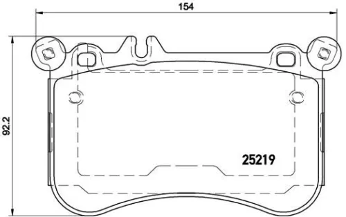 ABS Brake Pad Set, disc brake (P 50 098)