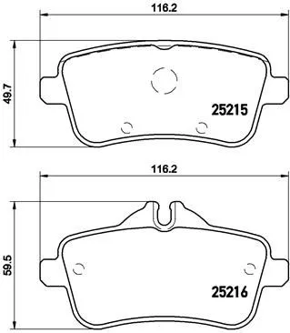 ABS Brake Pad Set, disc brake (P 50 099)