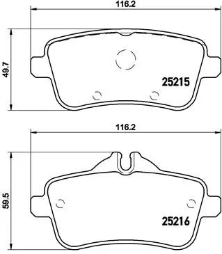 ABS Brake Pad Set, disc brake (P 50 101)