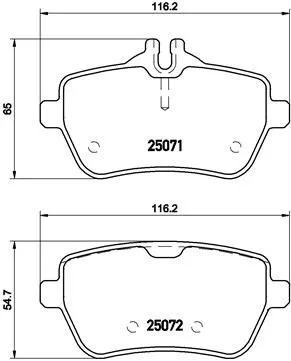 ABS Brake Pad Set, disc brake (P 50 103)