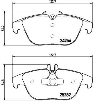 ABS Brake Pad Set, disc brake (P 50 104)