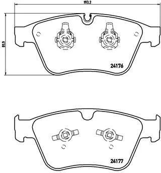 ABS Brake Pad Set, disc brake (P 50 105)