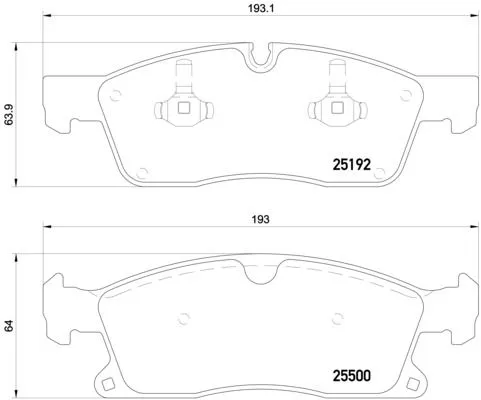 ABS Brake Pad Set, disc brake (P 50 108)
