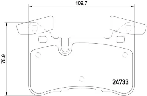 ABS Brake Pad Set, disc brake (P 50 110)