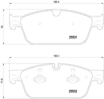 ABS Brake Pad Set, disc brake (P 50 112)