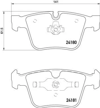 ABS Brake Pad Set, disc brake (P 50 116)