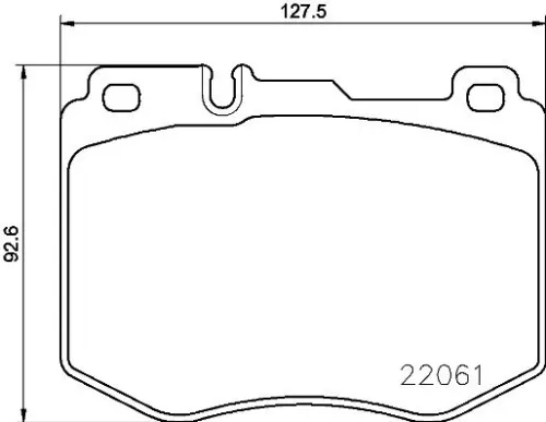 ABS Brake Pad Set, disc brake (P 50 120)