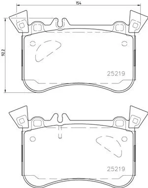 ABS Brake Pad Set, disc brake (P 50 121)