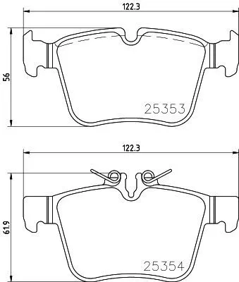 ABS Brake Pad Set, disc brake (P 50 122)