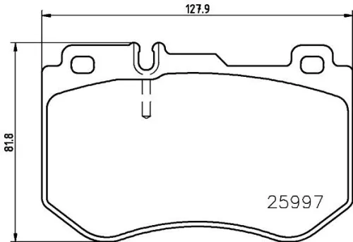 ABS Brake Pad Set, disc brake (P 50 123)