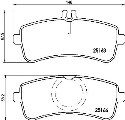 ABS Brake Pad Set, disc brake (P 50 125)